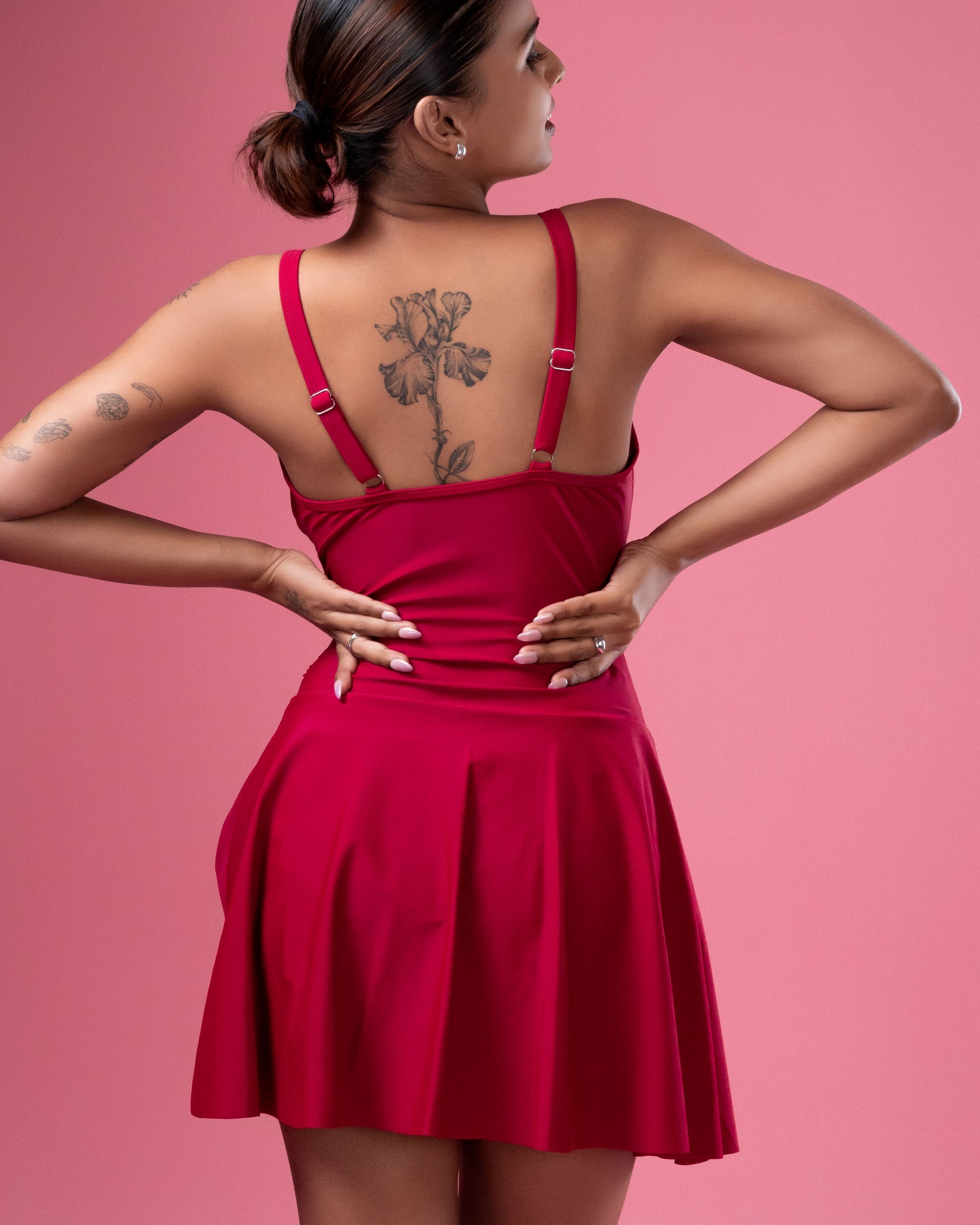 Elegant One-Piece Swimsuit Dress - Galis Lingerie