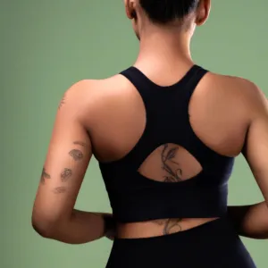 Gali's High-Support Racerback Sports Bra - Moisture-Wicking