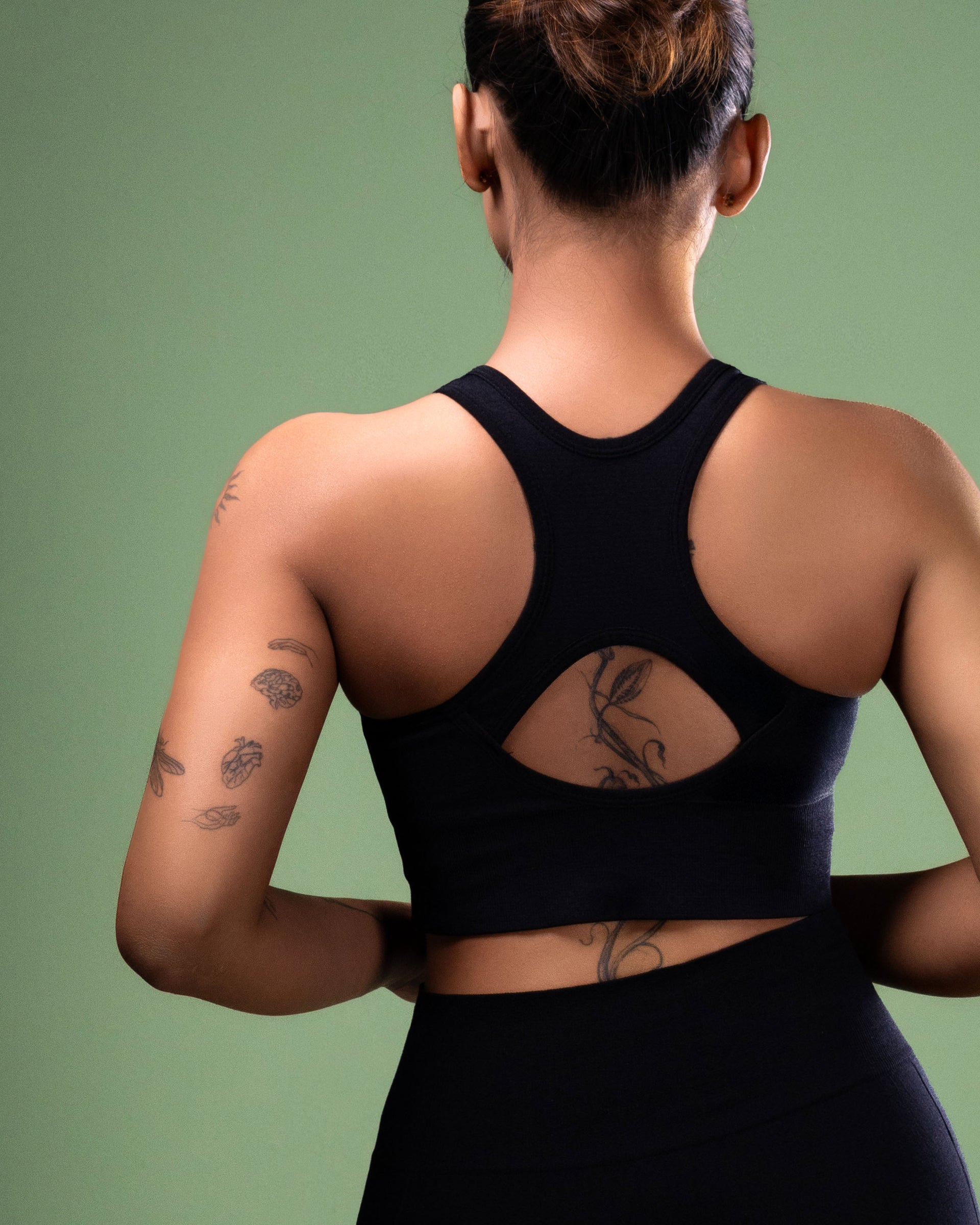Gali's High-Support Racerback Sports Bra - Moisture-Wicking