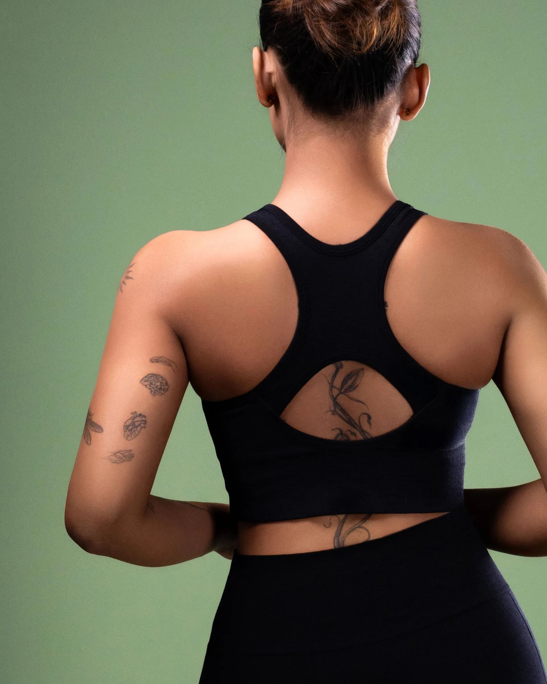 Gali's High-Support Racerback Sports Bra - Moisture-Wicking