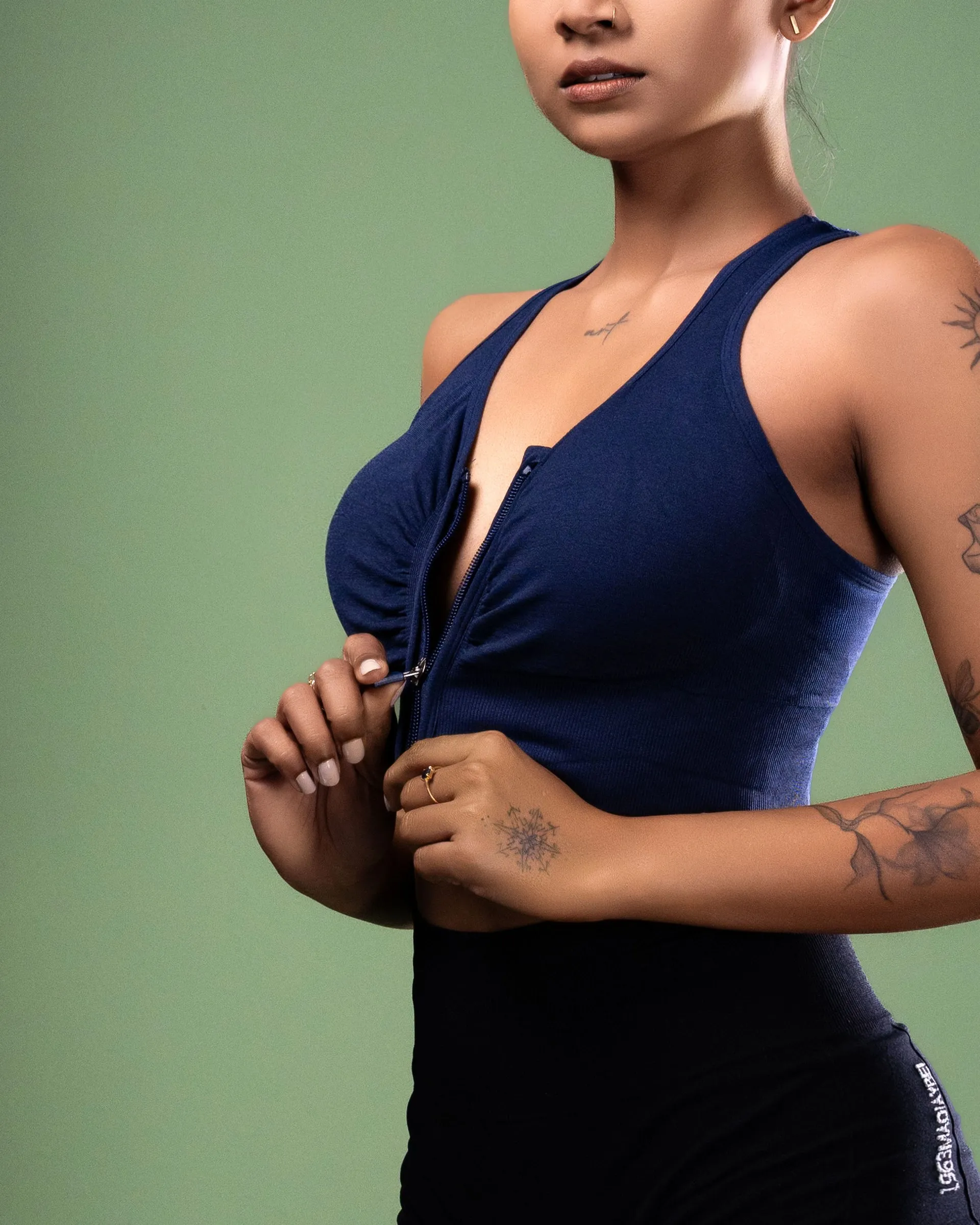 Gali's High-Support Racerback Sports Bra - Moisture-Wicking - Image 2