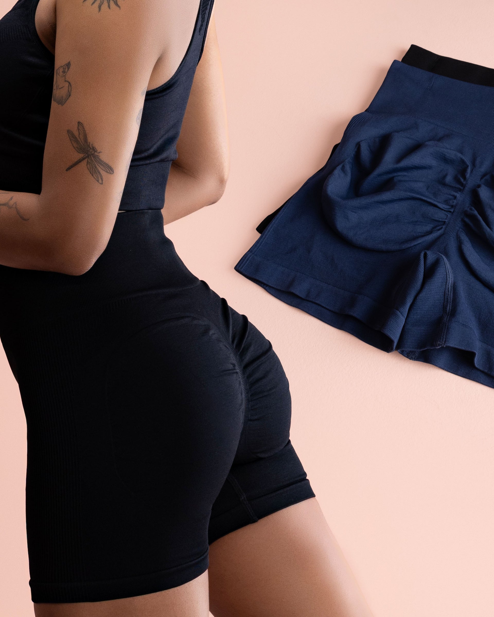 Gali's High-Waist Scrunch Yoga Shorts - Tummy Control