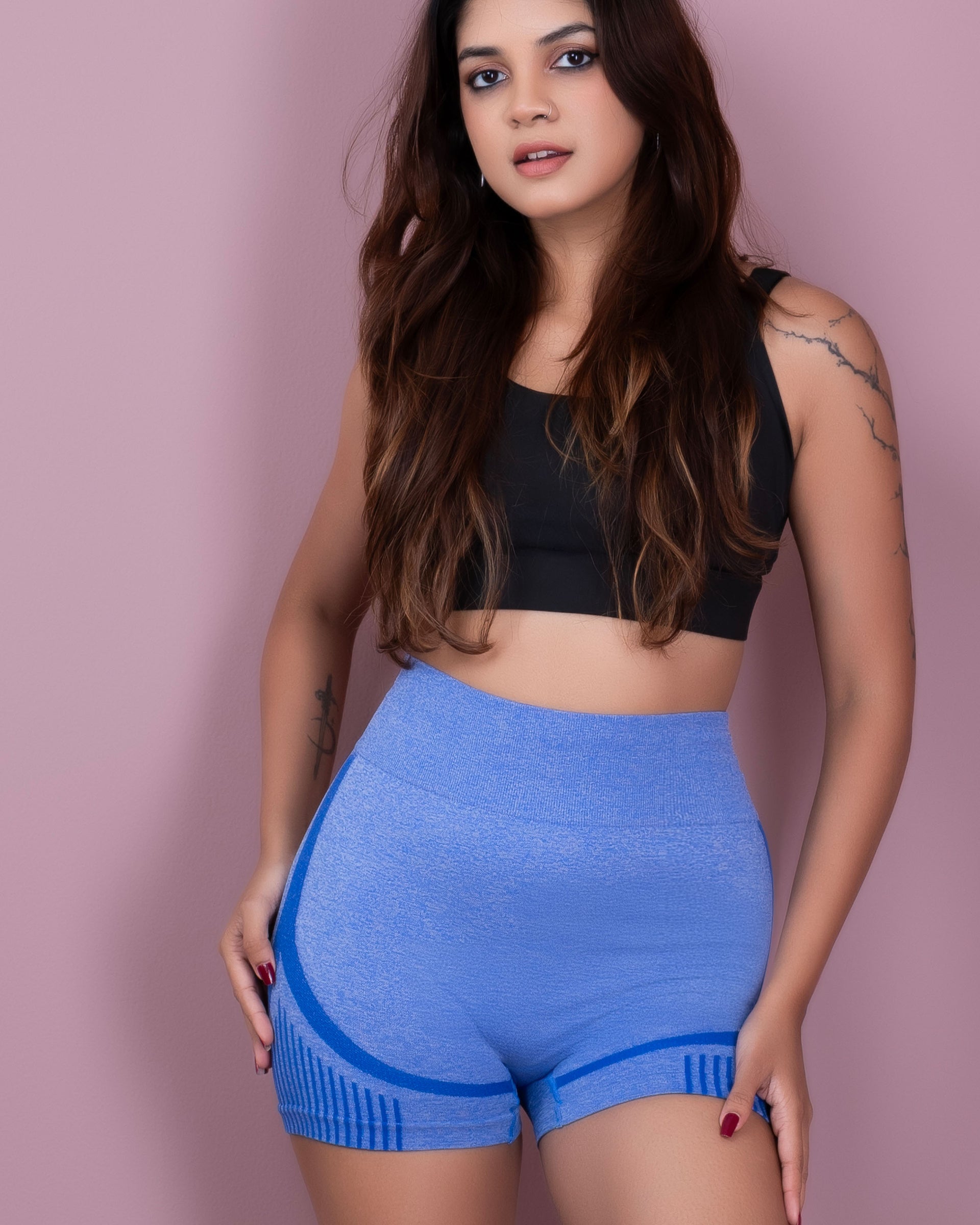Seamless Yoga Shorts - High-Waisted Activewear by Gali’s Lingerie - Image 3
