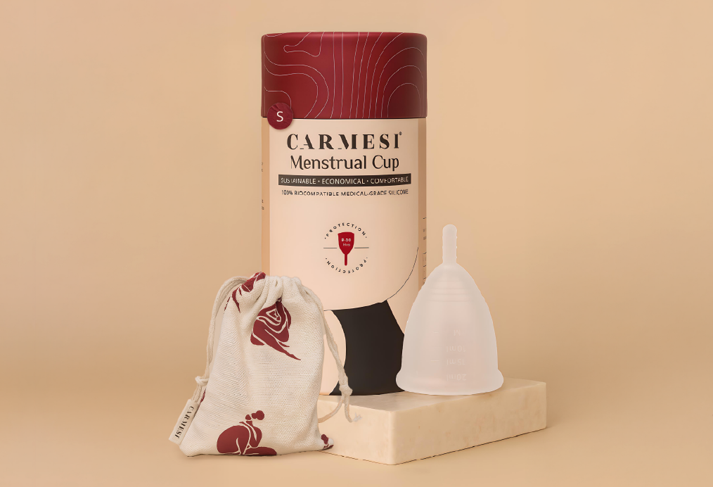 Menstrual cup product photo for first-time users