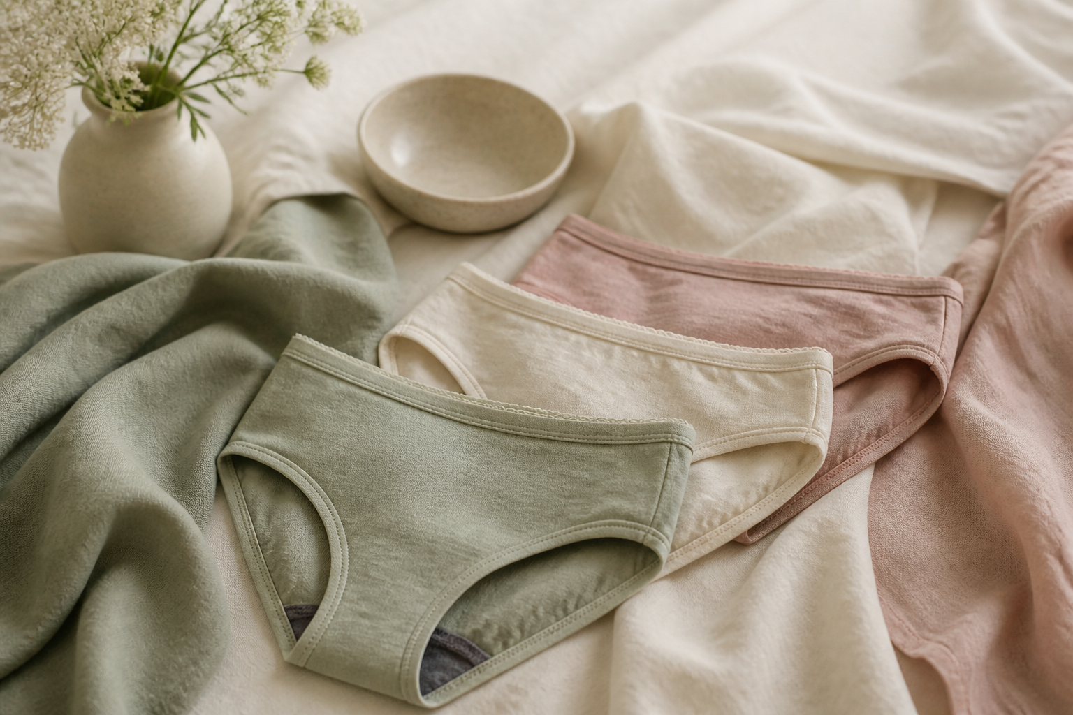 Fuller-coverage period underwear as a practical alternative to g-strings